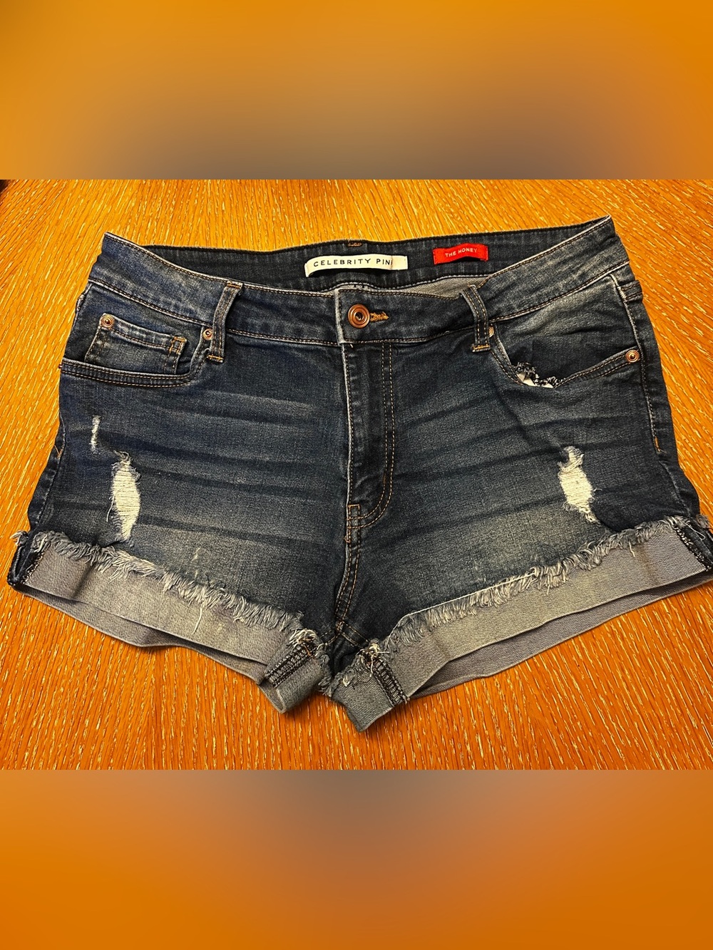 Celebrity Pink The Honey Distressed Denim Cutoff Shorts